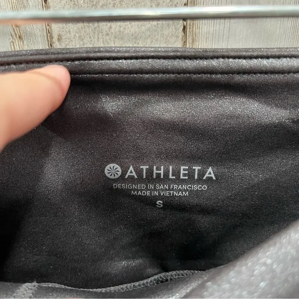 Athleta ELATION SHIMMER TIGHT IN POWERVITA Mid Rise Women’s Small 353814